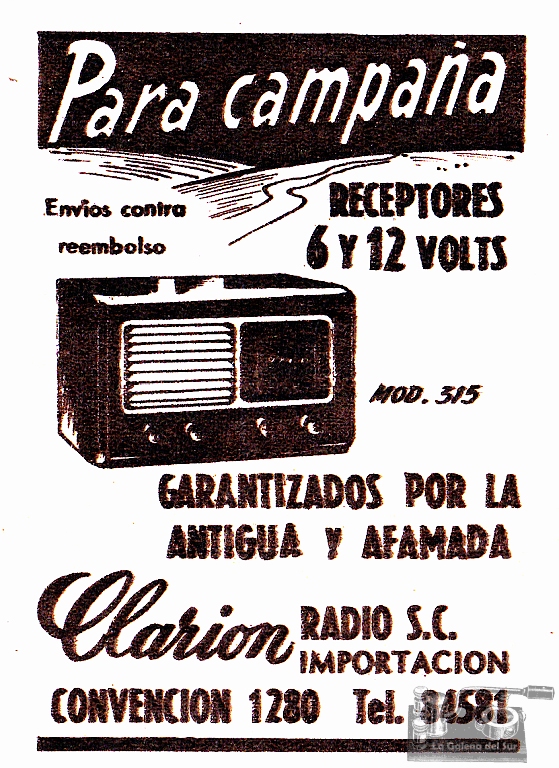 ad_Clarion_radios_Supl_El_Dia_1954